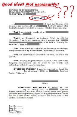 affidavit australian document visa au bogus filipina fix couples advice enough purposes