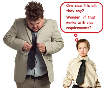 one size fits all visa requirements don't exist or "what are my requirements?"