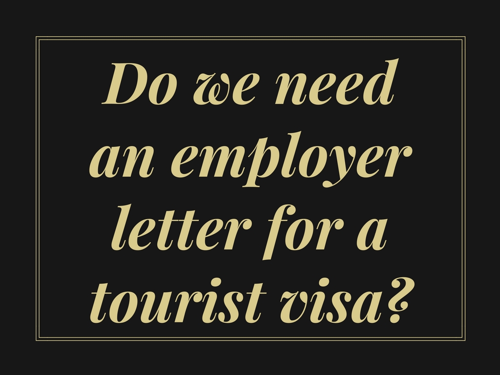 tourist visa letter from employer