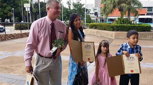 Proud Family Displaying Their Citizenship By Descent Proud Family Displaying Their Citizenship By Descent